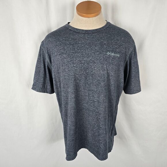 Columbia Omni-Wick T-Shirt Men's L *** Gray Charcoal Short Sleeve Crew Neck - Picture 1 of 15